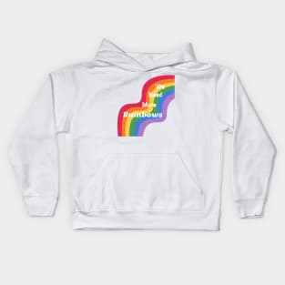 Colorful We Need More Rainbows Kids Hoodie